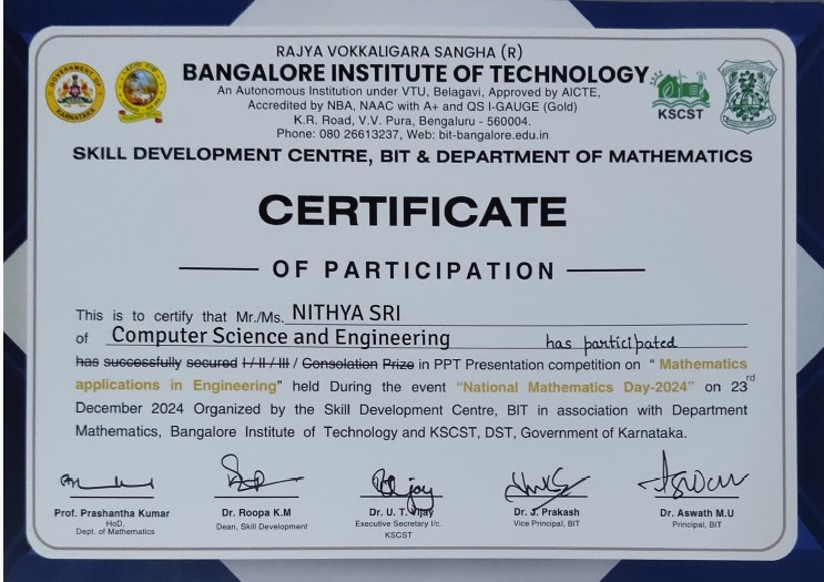 Conference Participation
